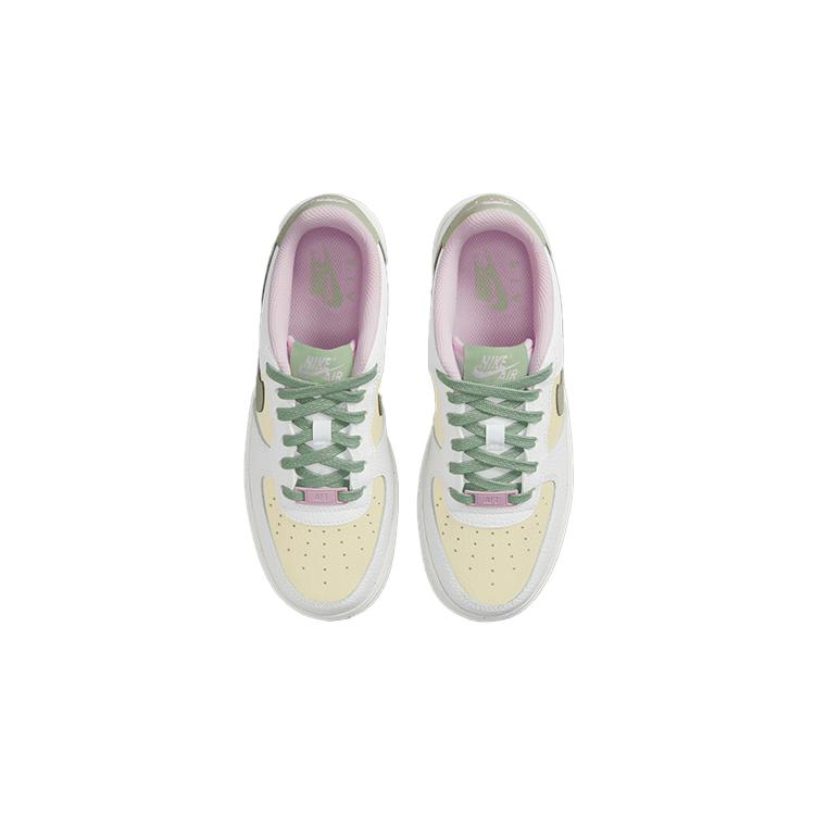 New Nike Air Force 1 Low Summit White Honeydew GS DQ0360-100