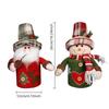 2pcs Christmas High-end Candy Box Gift Jar Christmas Eve Decoration Apple Box Santa Claus Snowman Apple Jar