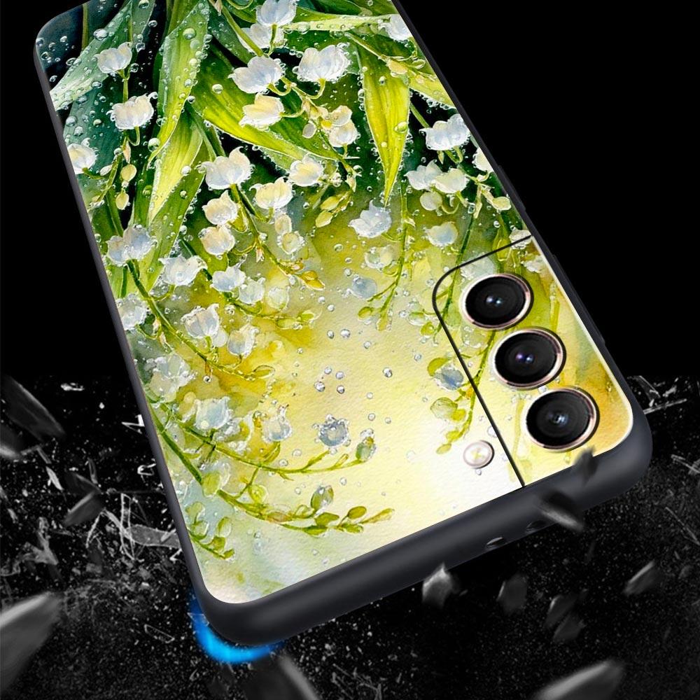 Lily Of The Valley Clear Floral Phone Case for Samsung Galaxy S26 S25 S24 S23 S22 S20 S21 FE Ultra S25 Edge Plus Soft TPU Cover