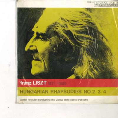 10inch Record ANATOL FISTOULARI(COND.)/ VIENNA ST - Liszt/Hungarian Rhapsodies  SVG3 KING 1961 Japan Classical Used