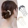 2pcs Women's New Metal Hairpins, Stylish Flower Updo Clips for Daily and Casual Hairstyles