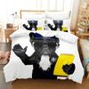 2014 Cute Dog Bedding Set Single Twin Full Queen King Size Pet Dog Bed Set Teenager Bedroom Duvetcover Sets 3D Print