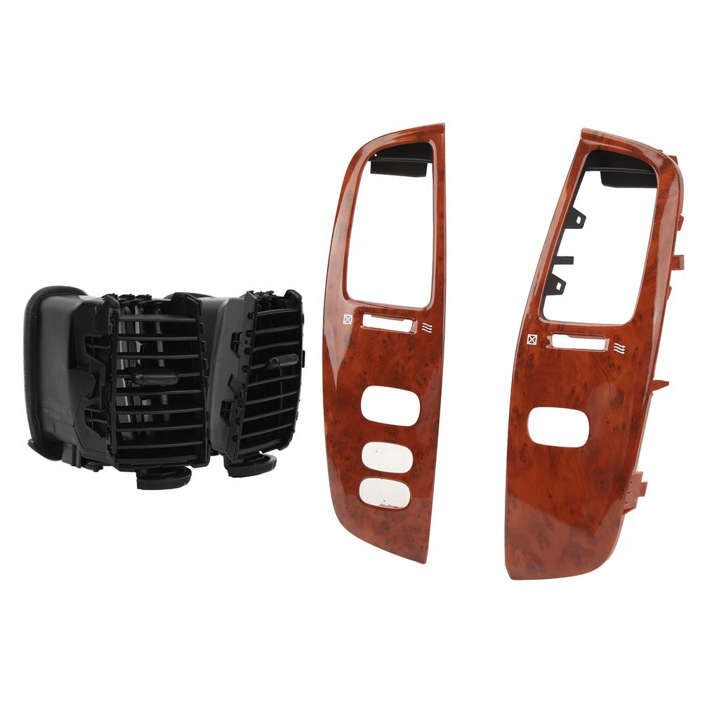 Armaturenbrett Luftausströmer Holzmaserung Armaturenbrett Links Rechts Luftauslass-Set mit Rahmenblende für Land Cruiser