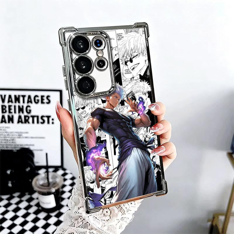 

Аниме Годжо Сатору JUJUSU Покрытие Чехол для телефона Для Samsung Galaxy S24 S25 FE S26 Edge S23 Ultra S22 S21 Plus S20 Противоударный Подушка безопасности Samsung S25