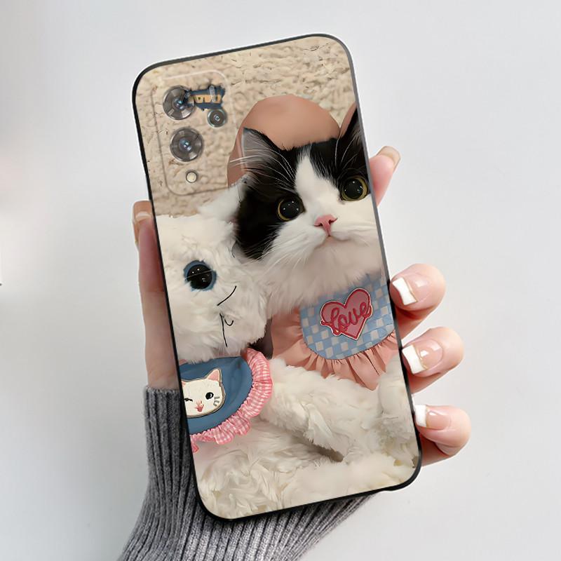 Cute Cartoon Case For ZTE Blade V40 Pro Capa Shockproof Fundas Printing Shell Protective Cover Soft Silicone Black Casing Coque