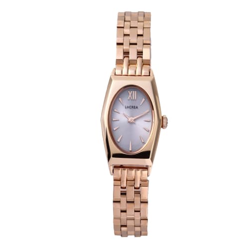 

LCREA Women s Solar Watch, Made in Japan (OVALE Pink Gold, Stainless Steel Bracelet/LC2003-PG5L)