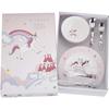 Service de table enfants - exzact - licorne - 6 pièces - plastique - compatible lave-vaisselle