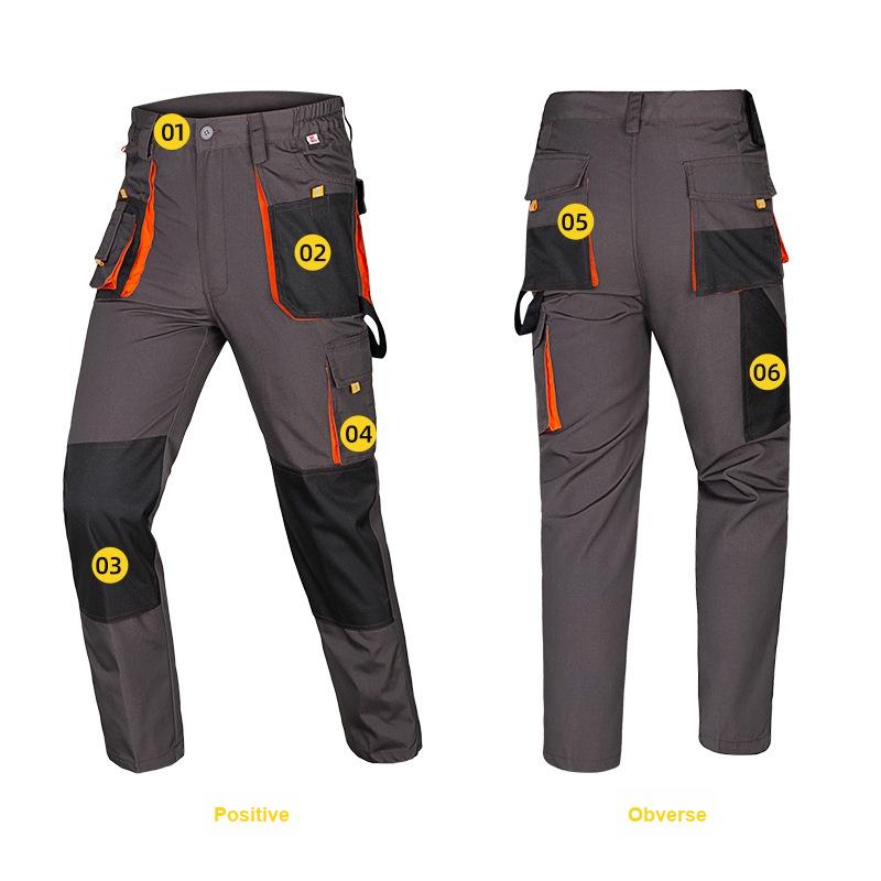 Labor Insurance Overalls Men's Wear-resistant Multi-pocket Big Pocket Multi-pocket Work Pants Auto Repair Electrician Export Pants
