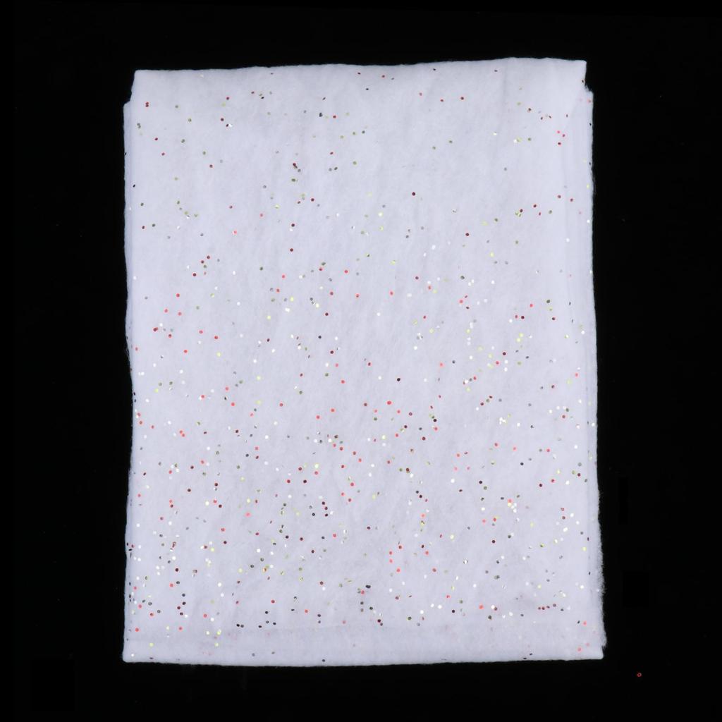 Christmas Snow Blanket Artificial Glitter Draped Winter White for Scene