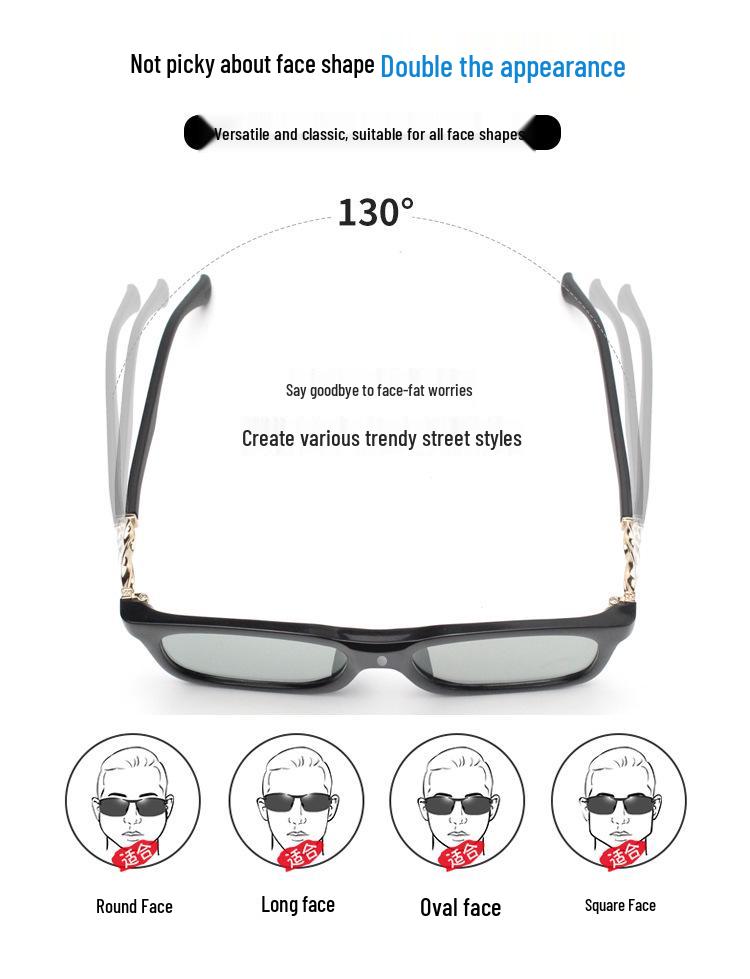 Smart Polarized Sunglasses: Light-Sensitive Color-Changing, 0.1s High-Speed for Cycling, Fishing, Driving.