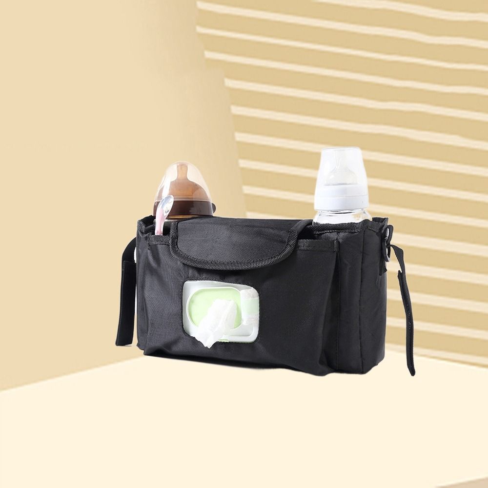 Multifunctional Baby Stroller Bag Waterproof Diaper Bag Organizer Wet Wipe Hanging Bag Travel