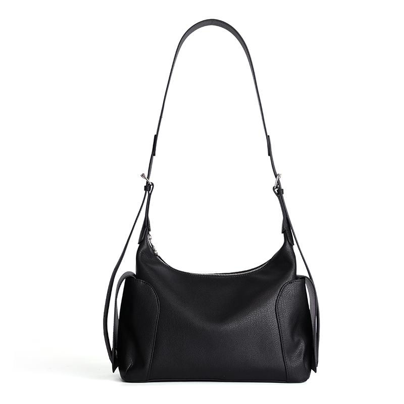 New Ladies leather multi pocket practical diagal cross bags women's suede bag fashiable designer style trendy shoulder bag
