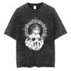 New Arrival Mens Clothe Tee Shirt TShirts Men Tshirt for Men Ropa Hombre Vintage Washed Death Note Anime Graphic Printing