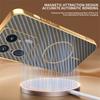 For Motorola Edge 50 Ultra 5G Phone Case Carbon Fiber Textured Electroplated TPU Back Cover
