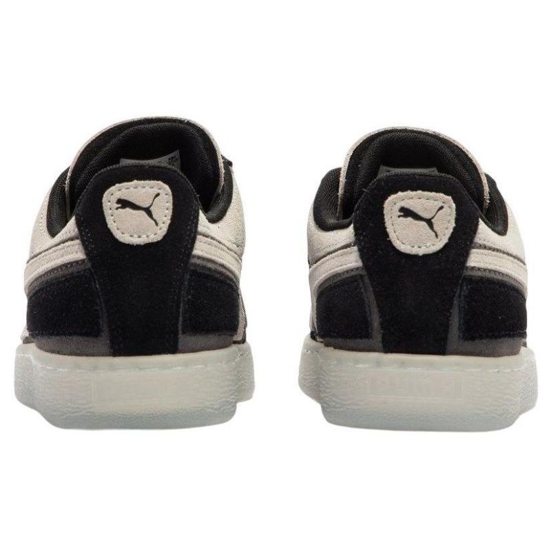 Puma Suede Layers Mono Unisex Low-Top Suede Sneakers Black White Grey 386527-01