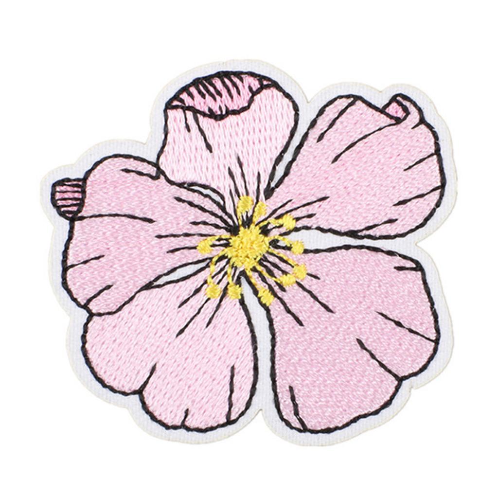 Embroidered Patches Flowers Repair Patches Iron On Patches Applique Patches Cartoon Bus Sew On Patches for Clothes Bag