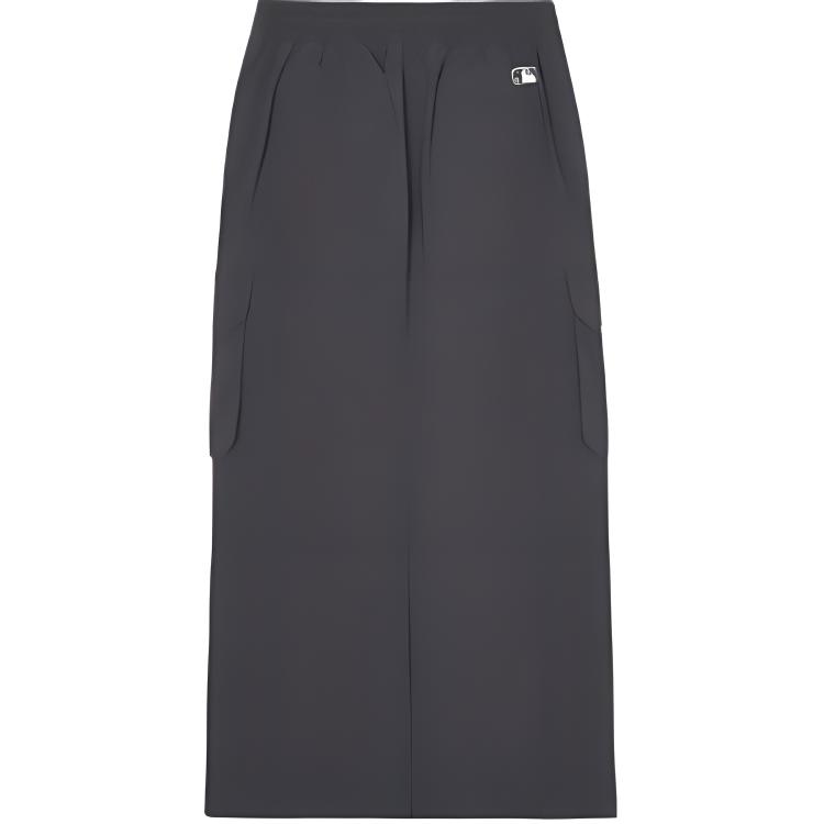 New MLB New York Yankees Casual Long Skirt Women's Charcoal Gray 3FSKN0143-50CGS