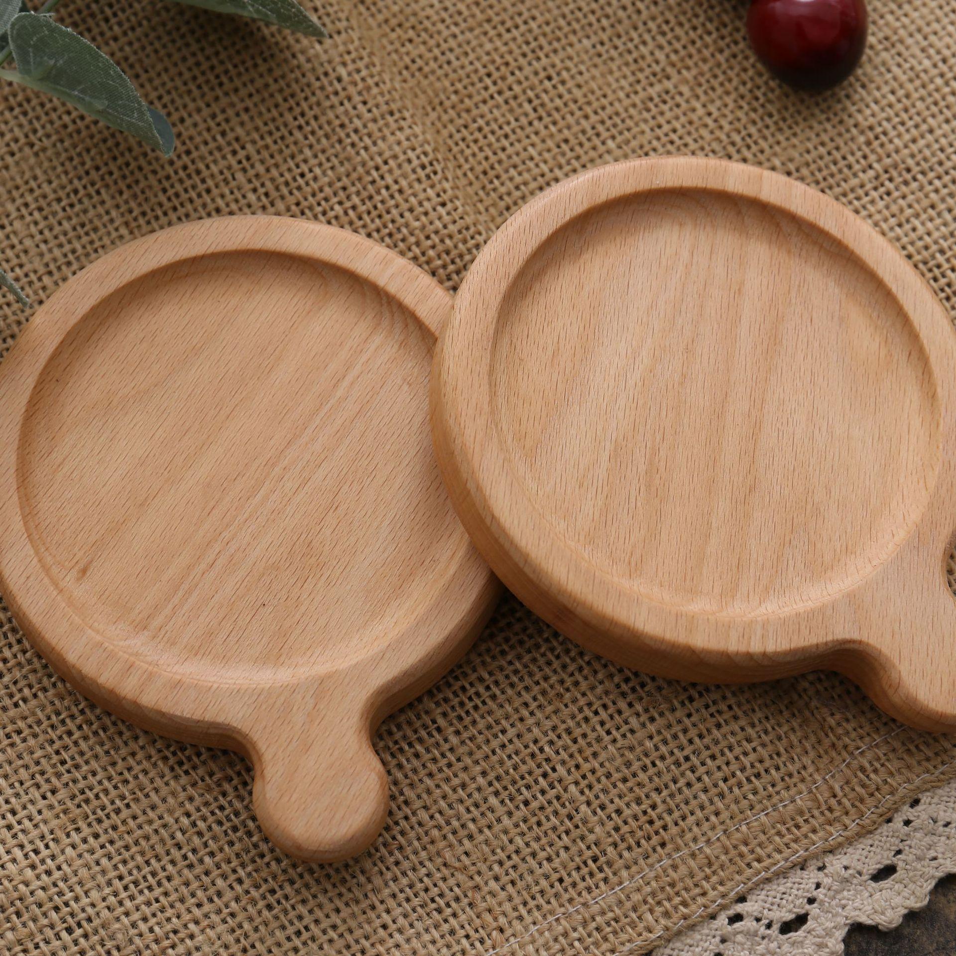 8,8 cm Natuurlijk Walnoothout Onderzetters Rond Vierkant Duurzaam Hittebestendig Bekerhouders voor Koffie Thee Mokken Huis Tafel Decoratie 1 pcs
