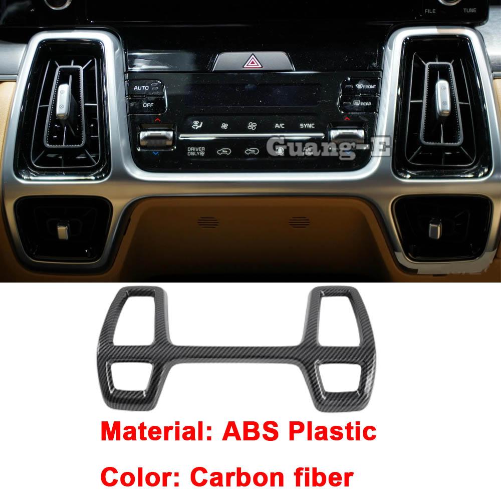 For Kia Sorento MQ4     ABS Gear Shift Panel Front Air Armrest Outlet Trim Frame Light Button Vent Stick