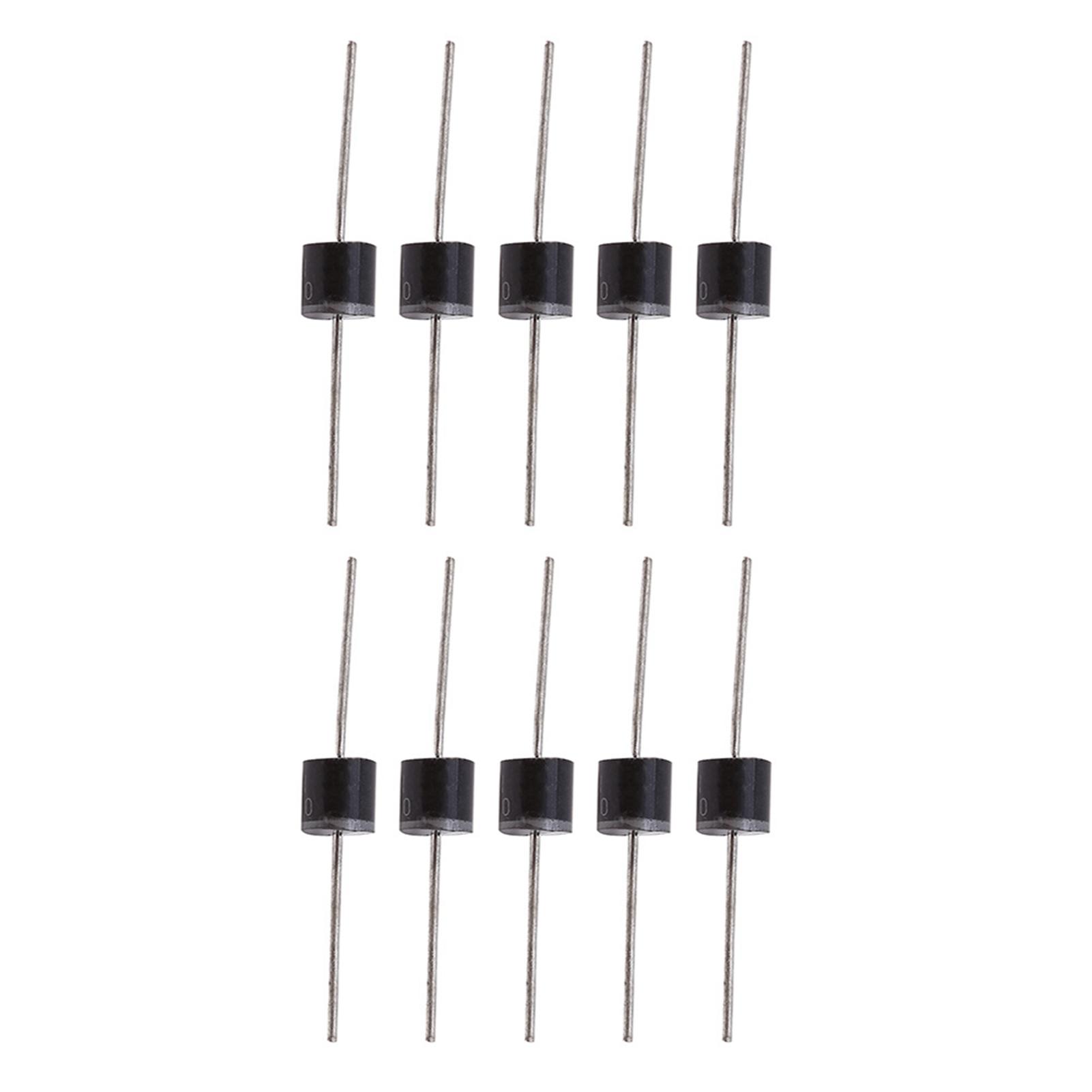 

50pcs 10A10 1000V 10A High Voltage Rectifier Diode Rectifying Diodes