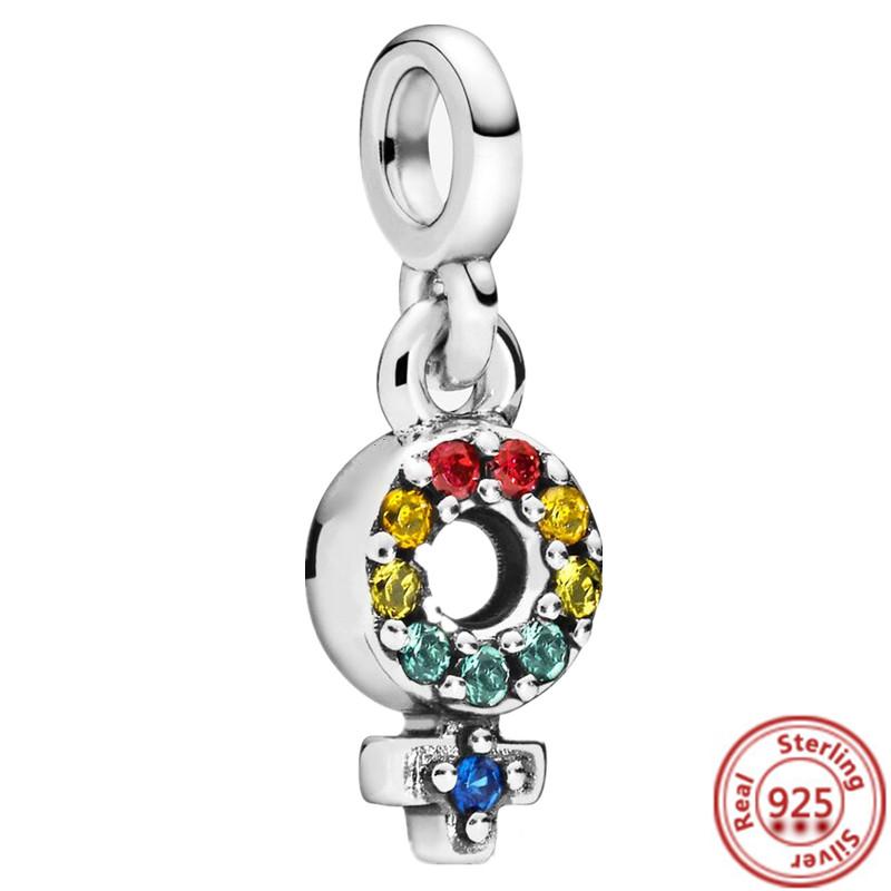 925 Sterling Silber Mini Hänge Charm Me Auge Baum Herz Stern Mond Kleeblatt Anhänger Perlen Passend für Original Pantaro ME Armbänder Zirkon