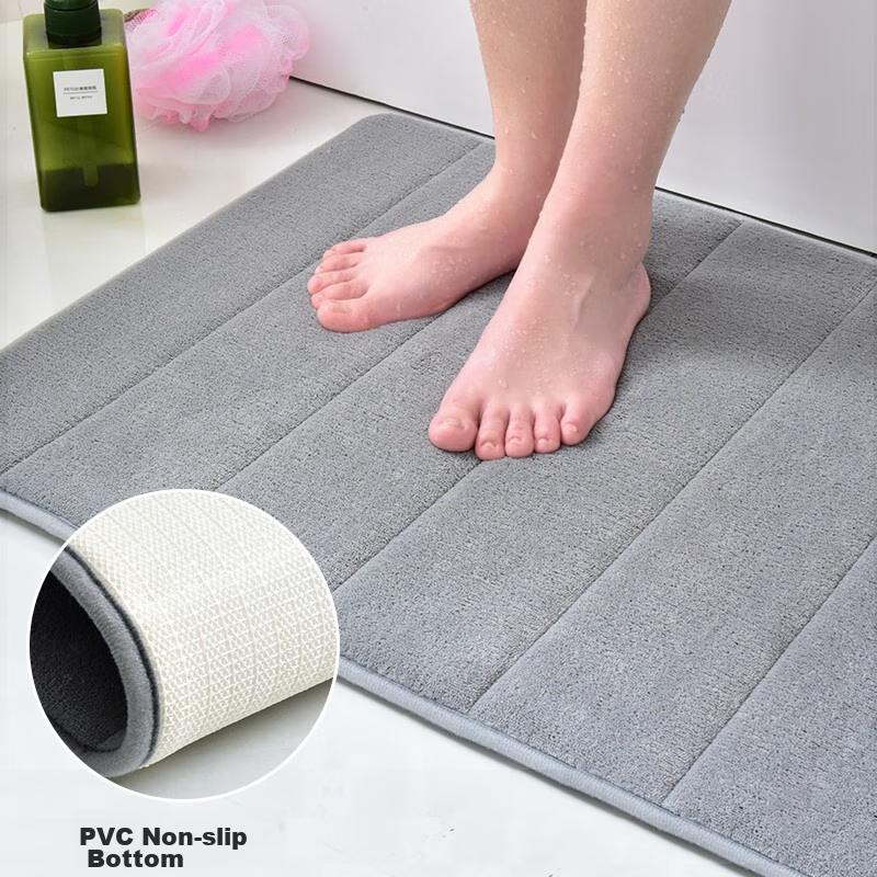 Huaxu Household Bathroom Absorbent Mat, Bathroom Entrance Non-Slip Mat, Foot Mat, Doormat for Entering