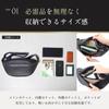 [Boosters] Genuine Leather NP Leather One-Shoulder Bag Shoulder Pouch Black 16x35, 19x7cm