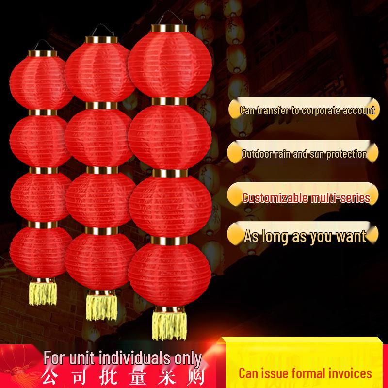 Водонепроницаемые Красные Фонари-Тыквы – Декоративные Фонари для Улицы и Нового Года Round #8, All Red