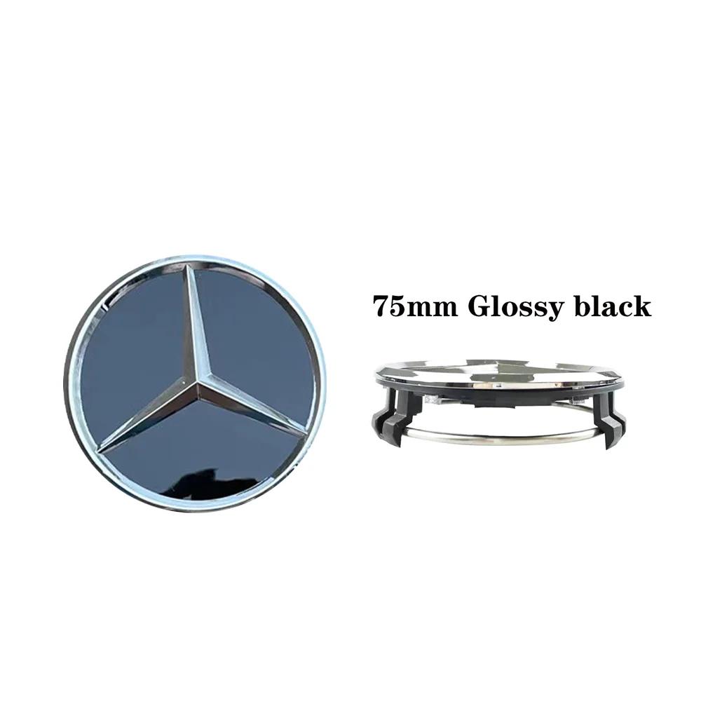 4 adet 75mm Araba Jant Göbek Kapakları Jant Göbek Kapakları Mercedes Benz W204 205 A B C E S CLA CLK ML GLK GLA GLB GLC CLAS Aksesuarları İçin