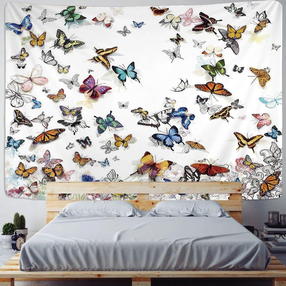 Tapisserie Décoration Murale Maison Motif Papillon Fond Chambre Bureau Salon