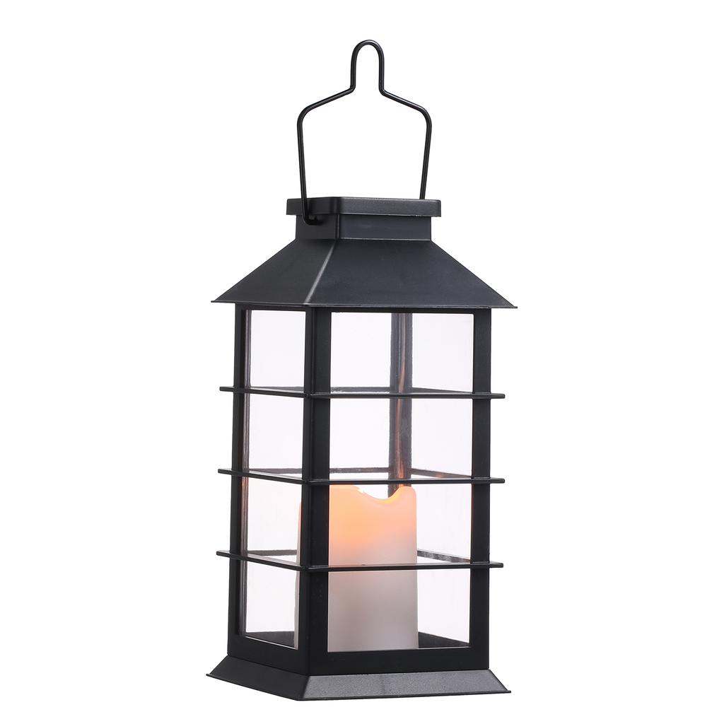 2pcs Solar Lantern Lights with LEDs Flameless Candle Outdoor Garden Hanging Lanterns Decorative For Table Backyard Party