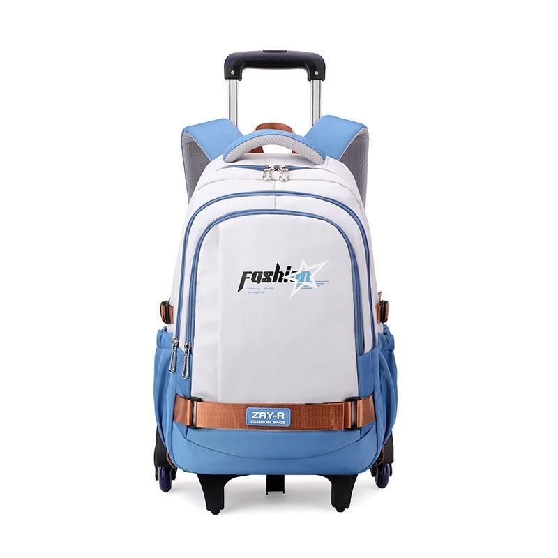 School Bag Roller Student Backpack 6 Wheels ZRY5203