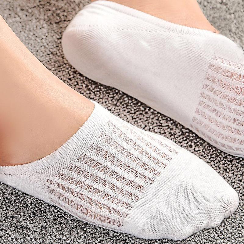 Women Spring and Summer New Simple Hollow Mesh Breathable Invisible Air Conditioning Socks