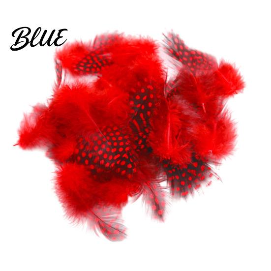 Feather Decorations for Colors 4.5-10cm Natural Chicken Guineahen Feathers Crafts 50Pcs Tail Bright Colored DIY