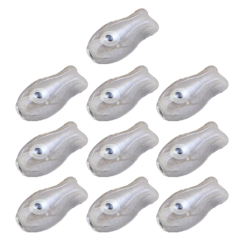 10 Pieces Artistic Double Sided Ceramic Fish Beads Crafting Supplies Spacers For Homemade Jewelry Phone Chains
