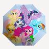 1pc My Little Pony Automatic Folding Umbrella Portable Tri-Fold Design with 8-Bone Iron Frame, Outdoor for Fans, Travelers, Daily Use, Gift for All Oc