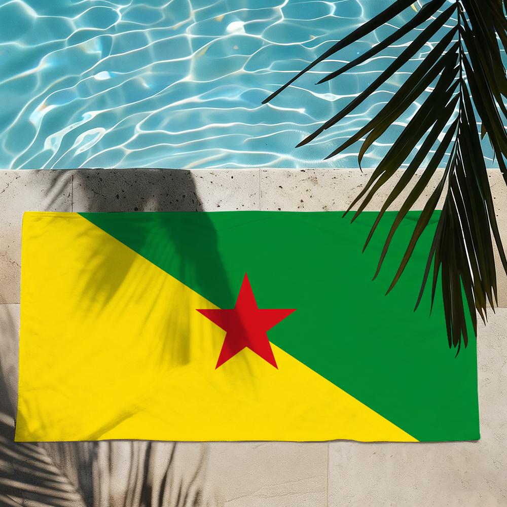 French Guiana Towel Shower Sauna Travel Spa Quick Dry Gym Accessories Soft Large Beach Towels