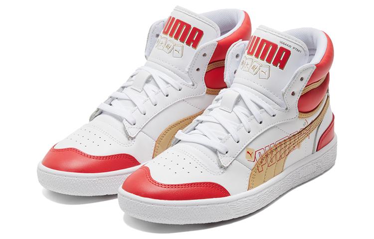 PUMA Ralph Sampson Year Of Ox Mid Shoes White/Red/Gold 382290-01