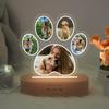 Women Personalized Dog Photo Night Light Custom Paw Collage LED Lamp Pet Memorial Gift For Dog Lover Dog Mothers Day