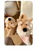 Women's Warm Furry Schnauzer Puppy Slippers - Cute Cartoon Cotton Indoor Footwear for Autumn & Winter