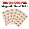 10/100/200 Pcs Nasal Strips Magnetic Nose Patches Nose Breathe Strips Suction Iron Sleep Increase Air Anti Snoring Tool Dilators