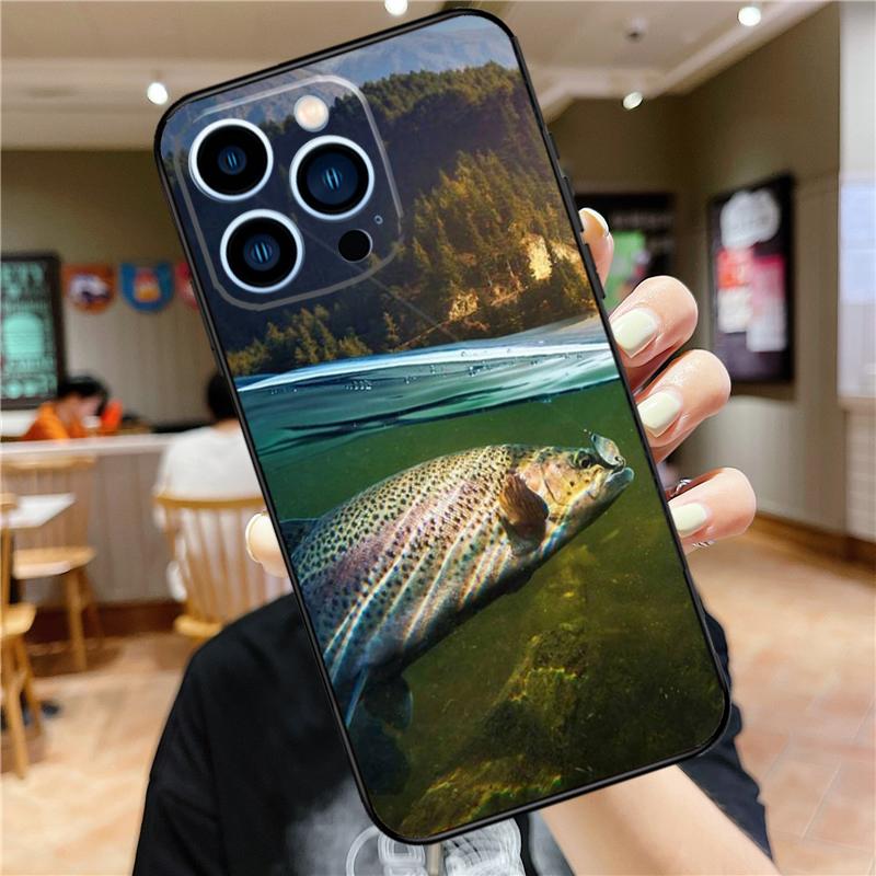 

Trout Fishing Case For iPhone 17 16 14 13 12 11 15 Pro Max Mini Plus 16e 17 Air Bumper Cover Accessories iPhone 11
