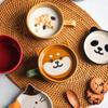 Panda Alpaca with Lid Cute Animals Ceramic Creative Coffee Mug Tumbler Cup Tea Cup Drinkware