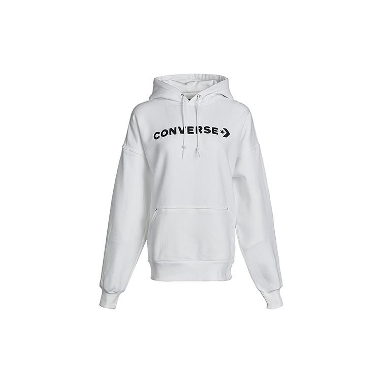 Converse Classic Logo Athleisure Casual Sports Fleece Lined Hoodie White Unisex 10021657-A02 S