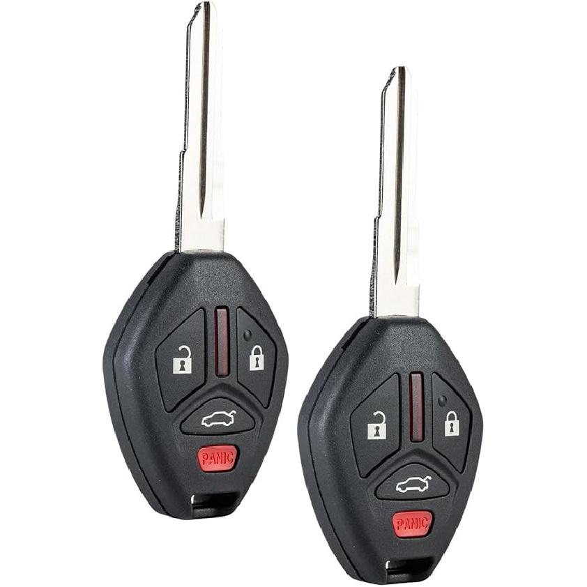 4-BTN Car Entry Remote Key Fob Transponder Ignition Key Control Replacement Fit for 2008 2009 2010 2012 2013 2014 2015 2016 2017 Mitsubishi Lancer