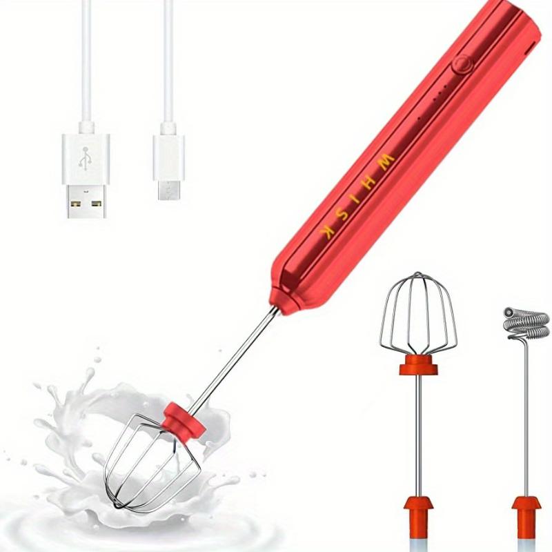 

Ручной вспениватель молока мощностью 2000 Вт — с легкостью готовьте восхитительные фраппе, латте и матча! Australia красный