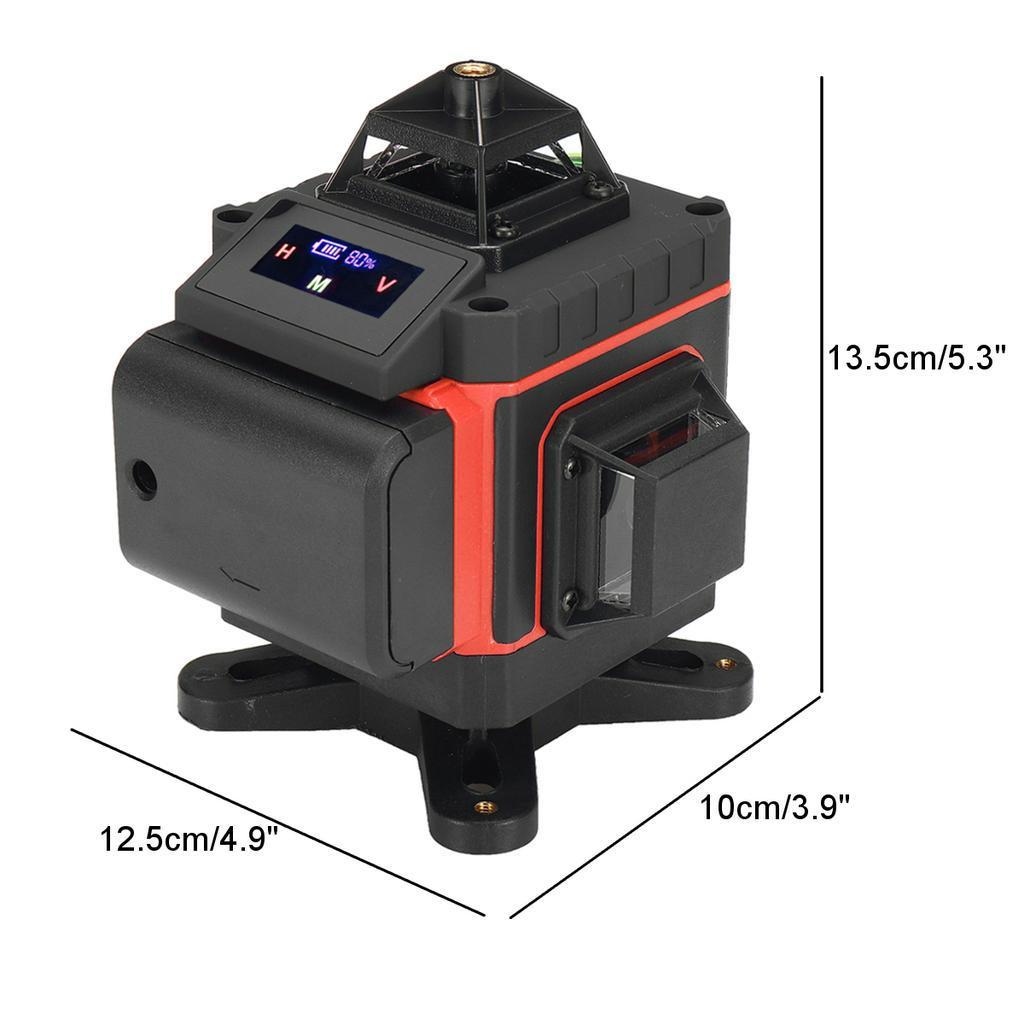4000mAh IP54 8/12/16  Lines 4D Laser Levels Touched 360 Horizontal and Vertical Cross Super Powerful Self-leveling Green Line Laser Level