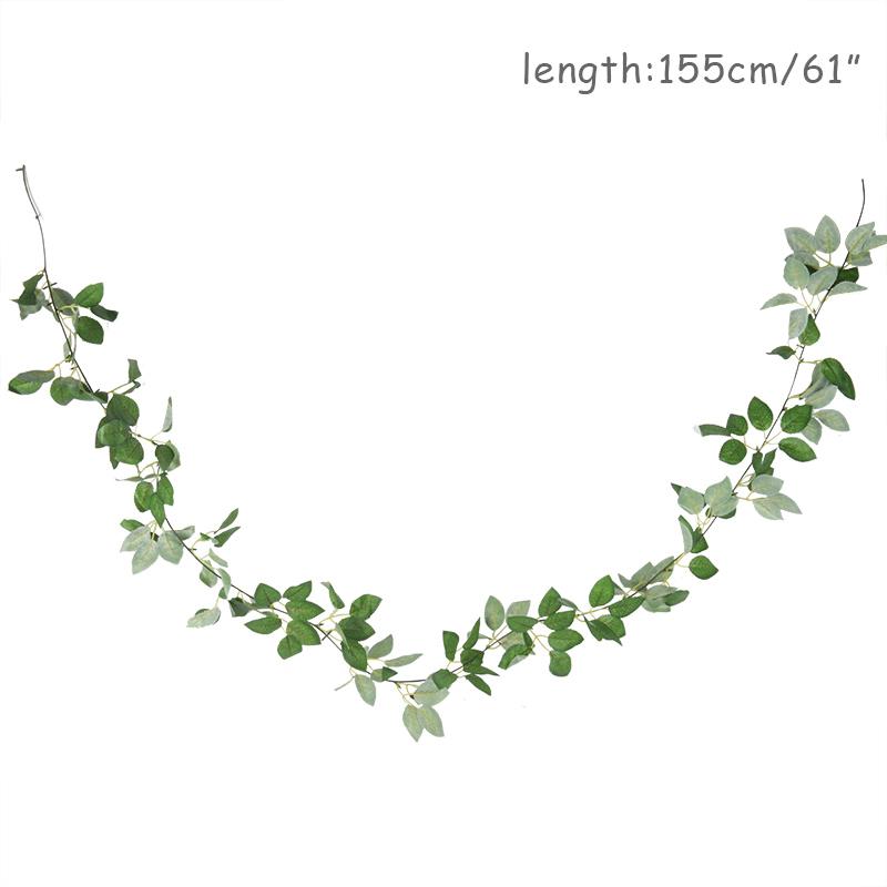 Wedding Decoration Artificial Fake Leaves Vines Eucalyptus Garlands Wall Hanging Plant Ivy Birthday Party Wedding Table Decor