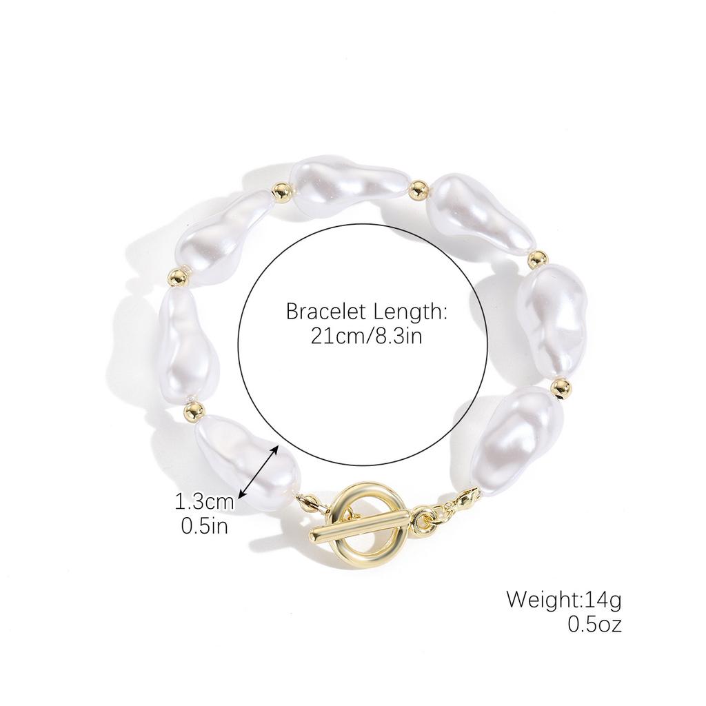 Vintage súprava barokových perál špeciálneho tvaru, high-end náhrdelník s bezpečnostnou sponou, náramok, súprava šperkov.