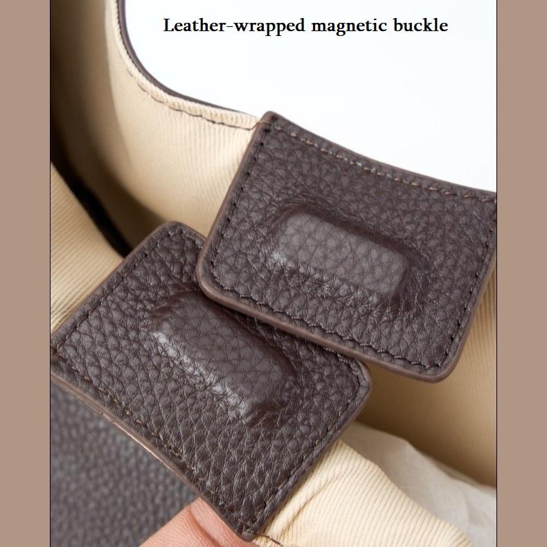 Genuine Leather Underarm Bag, Top-grain Cowhide Tote Bag, Shoulder Bag for Ladies.